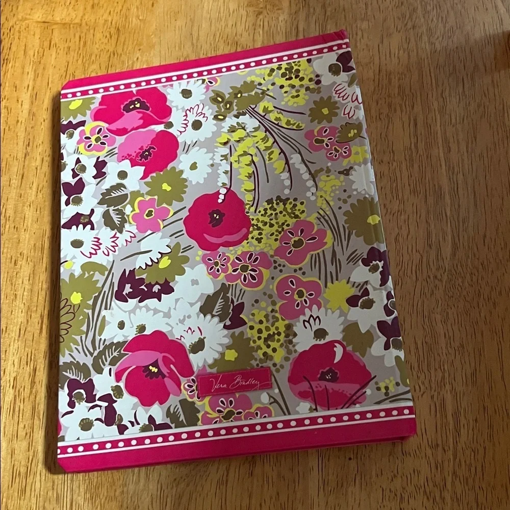 Vera Bradley Floral Notebook with Pink and Yellow Accents Cookbook Recipes